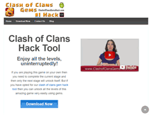 Tablet Screenshot of clashofclansgemshack.com